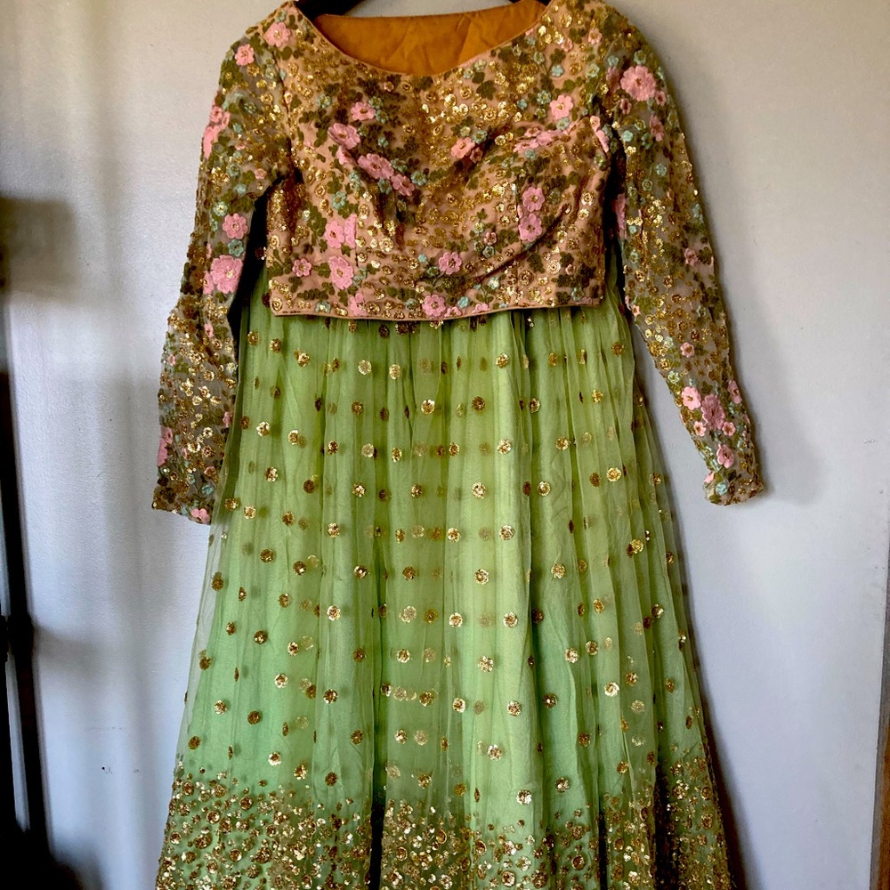 Designer Anisha Shetty Lehenga
